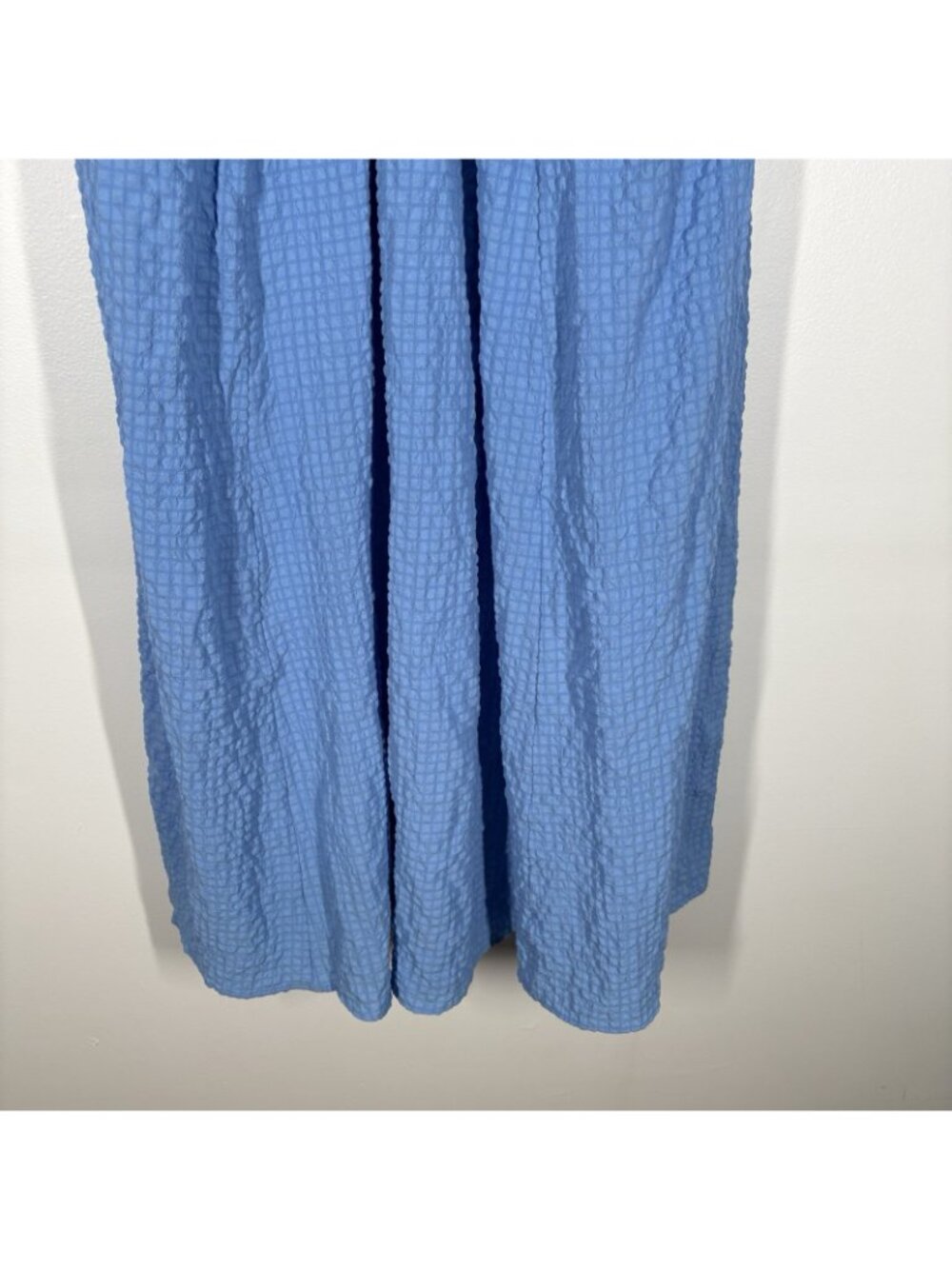 Abercrombie & Fitch Women LP French Blue Tie-Front Textured Maxi Dress NWOT - Picture 4 of 16